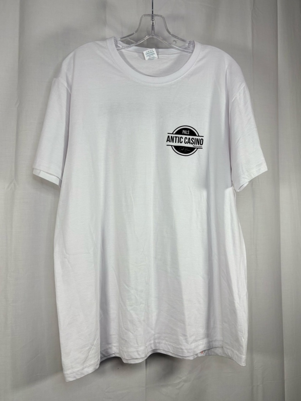 EUC MAKITO White Graphic Logo Tee ANTIC CASINO - Men's Casual Shirt Size L